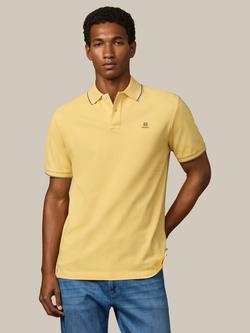 Hackett London Cotton Regular Fit Short Sleeve Polo Shirt, Golden Yellow