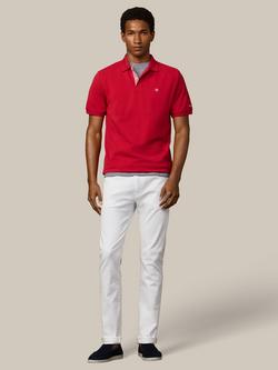 Hackett London Classic Fit Short Sleeve Stripe Trim Polo Shirt - view 2, Breton Red