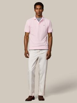 Hackett London Classic Fit Short Sleeve Stripe Trim Polo Shirt - view 2, Light Pink