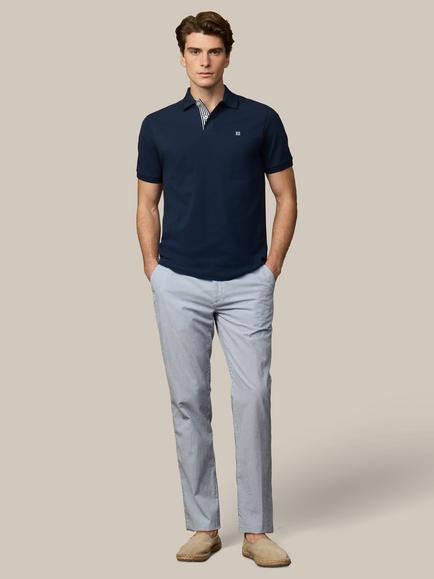 Hackett London Heritage Classic Fit Short Sleeve Stripe Trim Polo Shirt - view 2, Old Navy