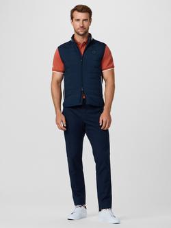 Hackett London Hybrid Baffled Stitch Gilet - view 2, Navy