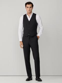 Hackett London Clapham Block Wool Waistcoat, Grey - view 2, Grey