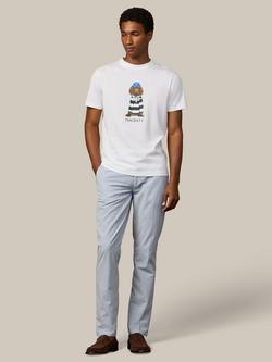 Hackett London Cotton Relaxed Regent Fit Trouser - view 2, Naval Blue