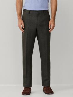 Hackett London Linen Trousers, Khaki Green, Khaki Green