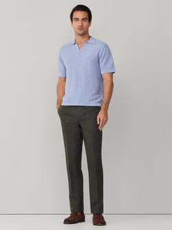 Hackett London Linen Trousers, Khaki Green - view 2, Khaki Green