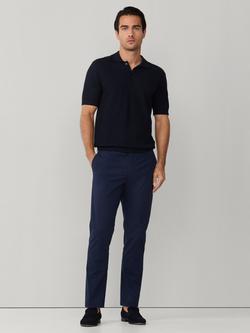 Hackett London Cotton Rich Kensington Slim Fit Trouser, Old Navy - view 2, Old Navy