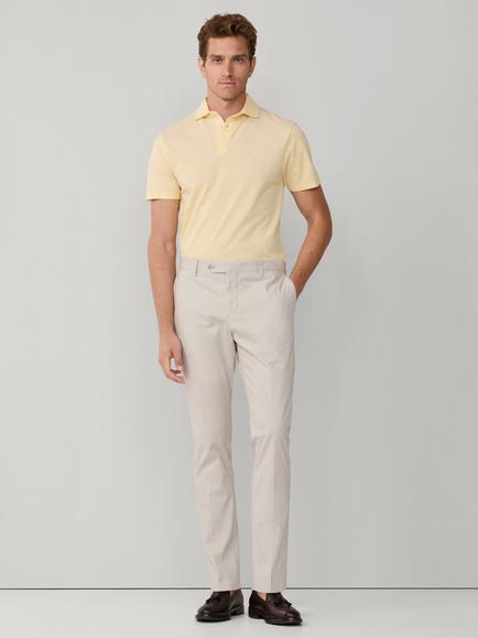 Hackett London Cotton Blend Kensington Slim Fit Trousers, Light Beige - view 2, Light Beige