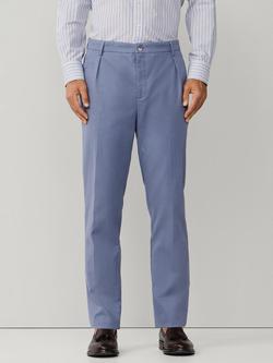 Hackett London Sloane Tapered Fit Cotton Blend Chinos, Thames Blue