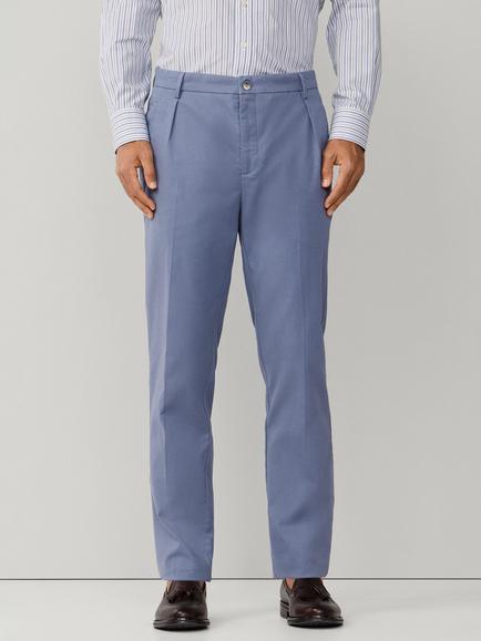 Hackett London Sloane Tapered Fit Cotton Blend Chinos, Thames Blue
