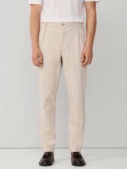 Hackett London Sloane Tapered Fit Tricotine Trousers, Stone Beige, Stone Beige