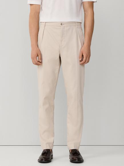 Hackett London Sloane Tapered Fit Tricotine Trousers, Stone Beige, Stone Beige