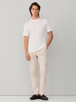 Hackett London Sloane Tapered Fit Tricotine Trousers, Stone Beige - view 2, Stone Beige