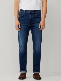 Hackett London Regular Fit Vintage Wash Denim Jeans, Denim Blue, Denim Blue