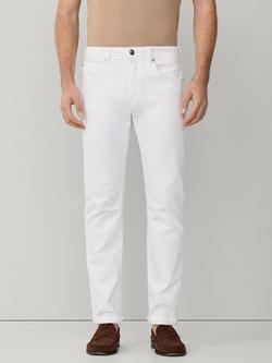 Hackett London Newburg Mid Rise Jeans, White, White