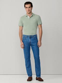 Hackett London Newburg Mid Rise Jeans, Denim Blue - view 2, Denim Blue