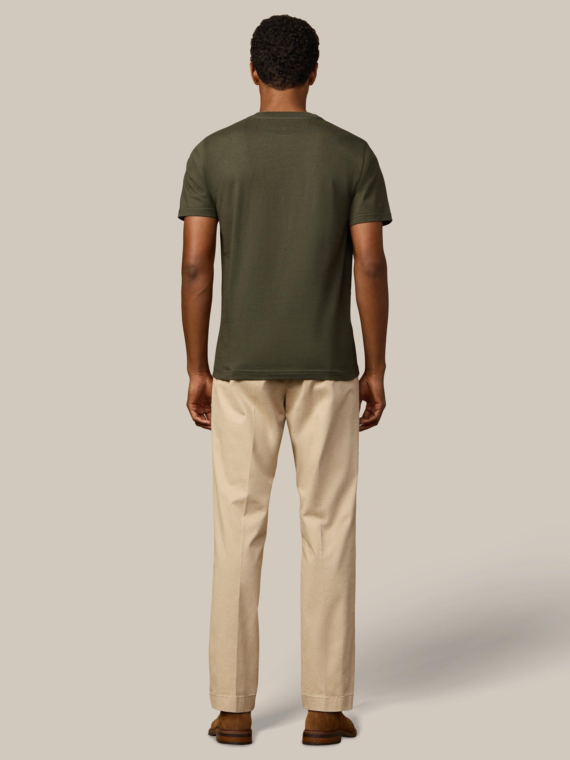 Product image 3 of 7, which shows Hackett London Classic Fit Peaks T-Shirt, Forest Green, XXXL