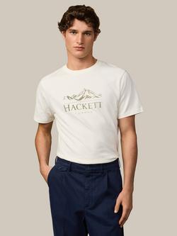 Hackett London Classic Fit Peaks T-Shirt, Off White