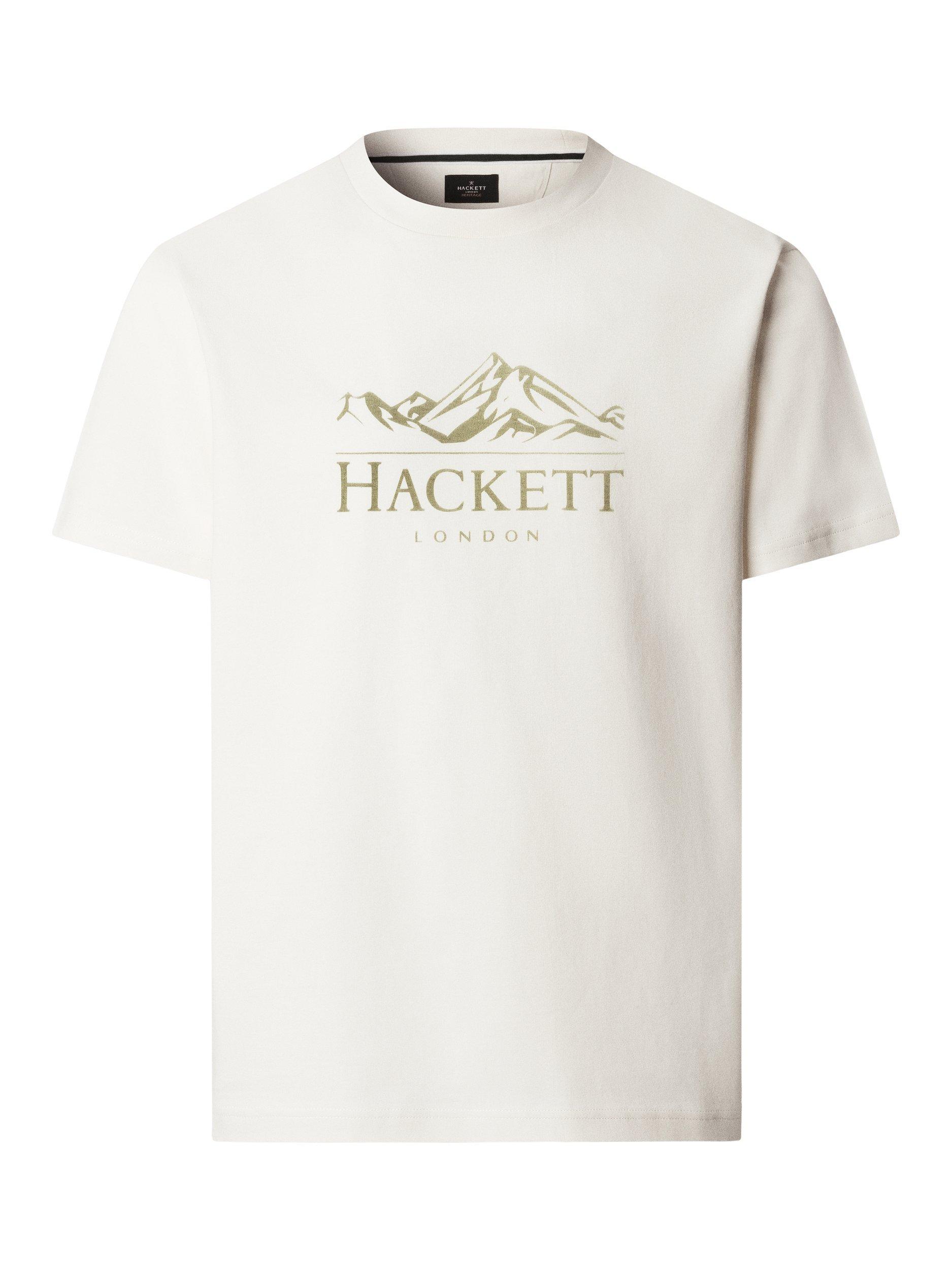 Product image 4 of 7, which shows Hackett London Classic Fit Peaks T-Shirt, Off White, XS