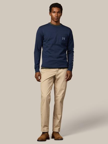 Hackett London Heritage Classic Fit Peaks Long Sleeve Top, Old Navy - view 2, Old Navy