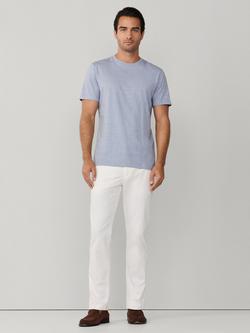 Hackett London Cotton Classic Fit Short Sleeve T-Shirt, Thames Blue - view 2, Thames Blue