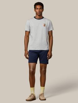 Hackett London Cotton Regular Fit London Rowing Club T-Shirt, Light Grey Marl - view 2, Light Grey Marl