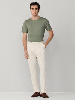 Hackett London Crew Neck T-Shirt, Stone Green - view 2, Stone Green