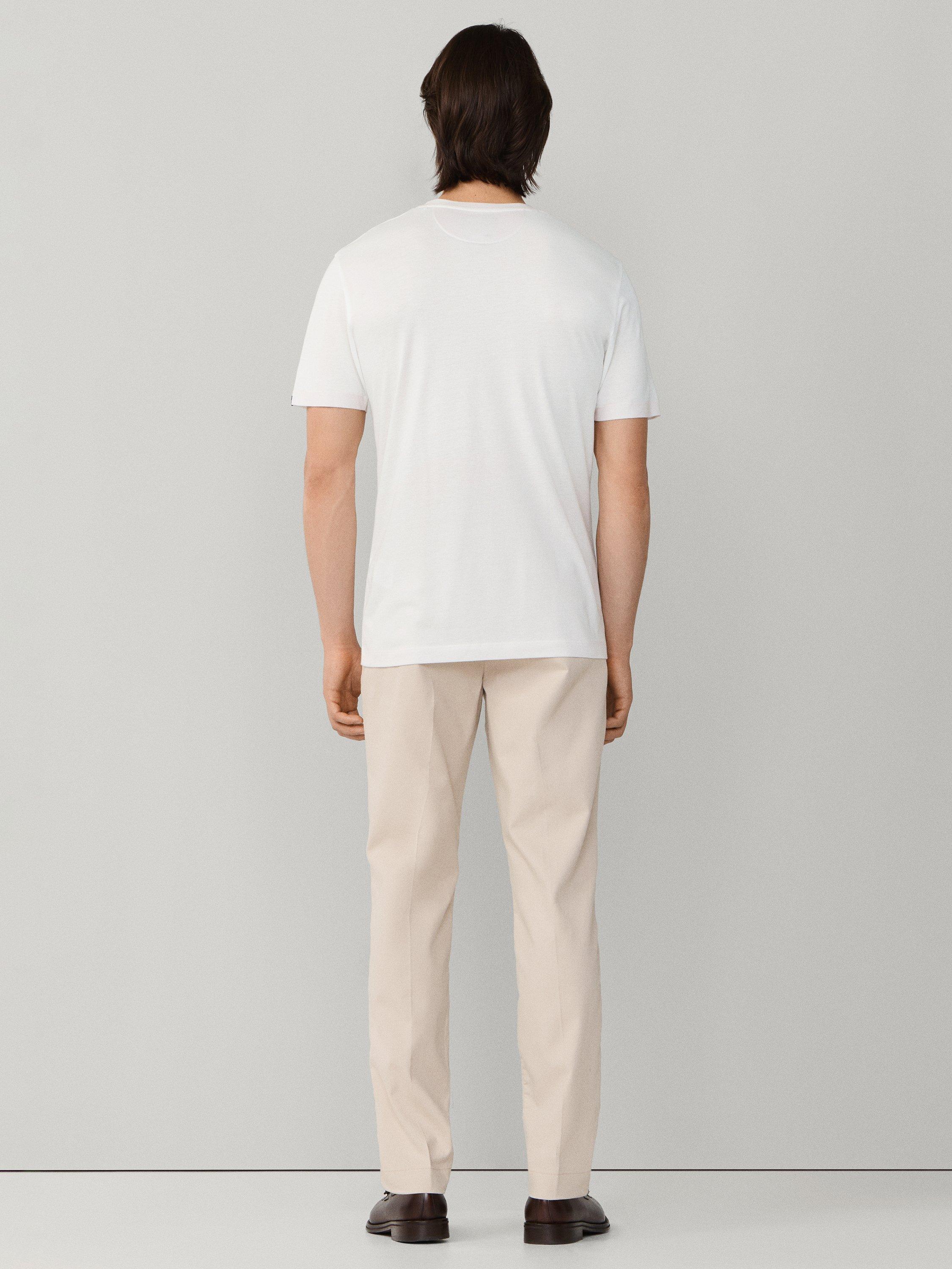 Product image 3 of 8, which shows Hackett London Regular Fit Short Sleeve T-Shirt, Optic White, XS