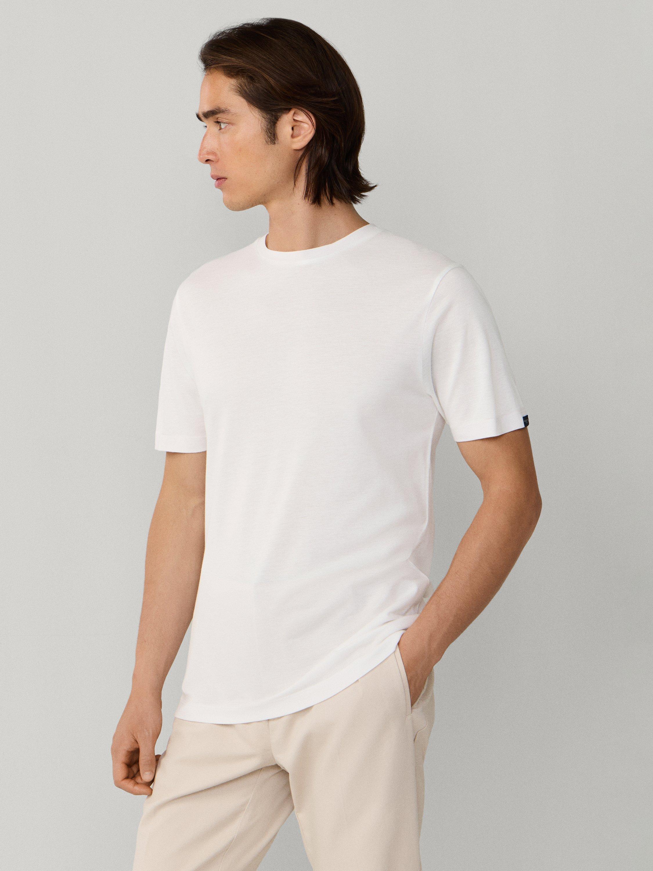 Product image 7 of 8, which shows Hackett London Regular Fit Short Sleeve T-Shirt, Optic White, XS