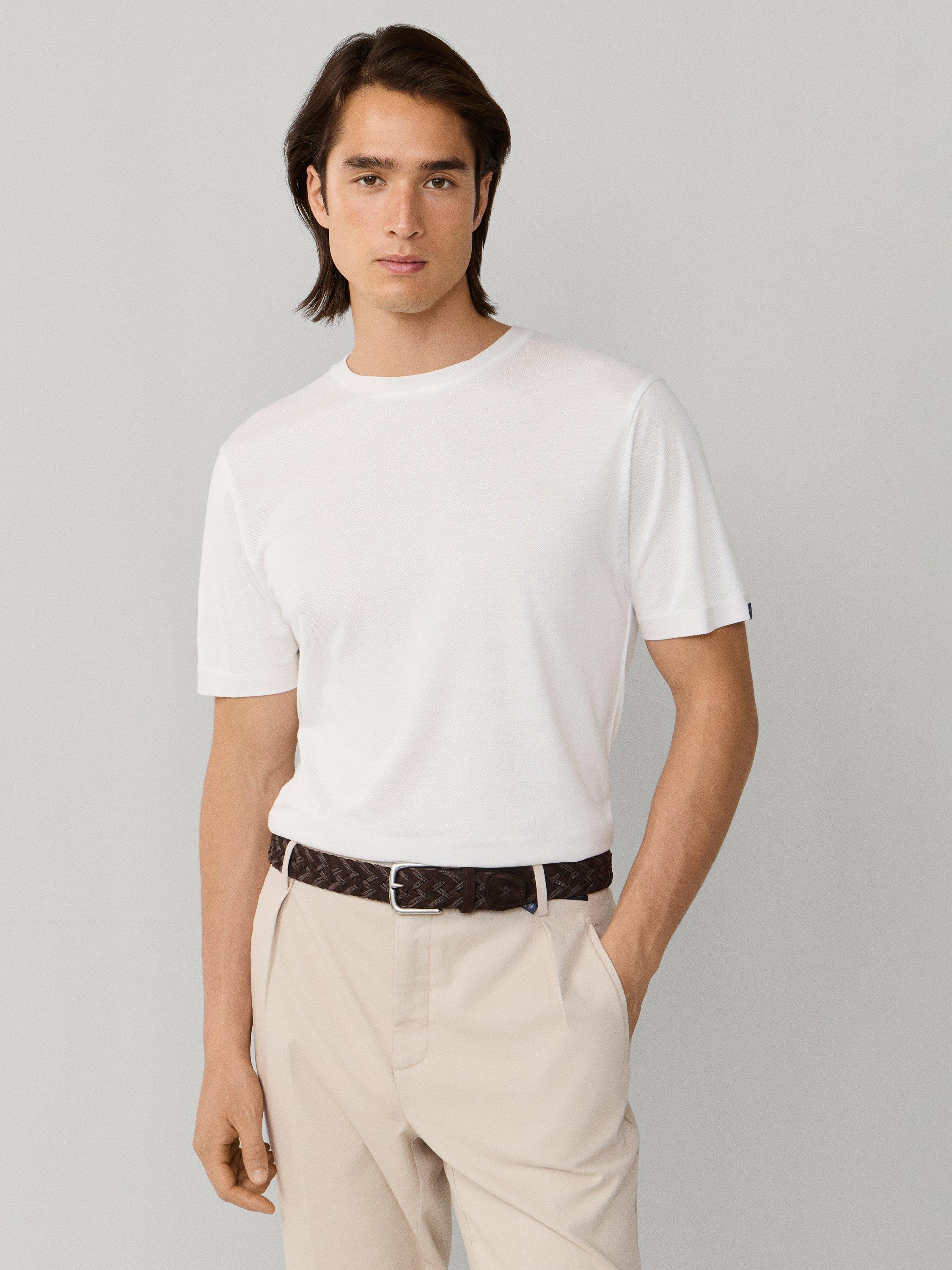 Product image 8 of 8, which shows Hackett London Regular Fit Short Sleeve T-Shirt, Optic White, XS