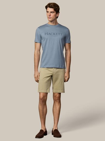 Hackett London Heritage Regular Fit Short Sleeve T-Shirt - view 2, Thames Blue