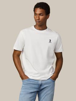 Hackett London Cotton Regular Fit Short Sleeve No.2 T-Shirt, Off White, Off White