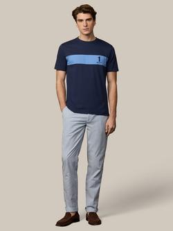 Hackett London Cotton Regular Fit Short Sleeve No. Stripe T-Shirt - view 2, Old Navy