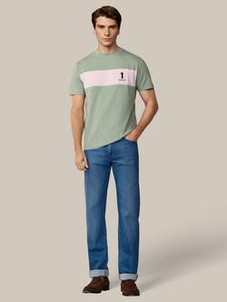 Hackett London Classic Fit T-Shirt, Sage Green - view 2, Sage Green