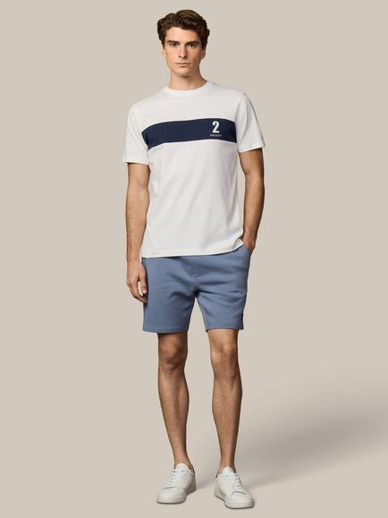 Hackett London Heritage Regular Fit Short Sleeve No. Stripe T-Shirt - view 2, Off White