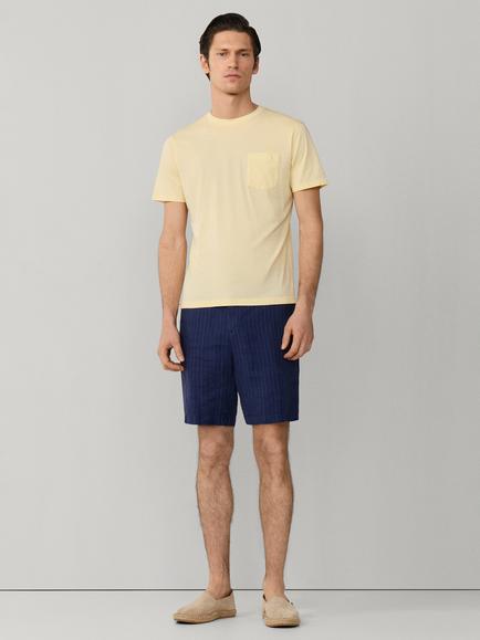 Hackett London Cotton Classic Fit Short Sleeve T-Shirt, Pastel Yellow - view 2, Pastel Yellow