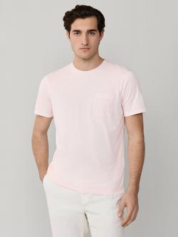 Hackett London Cotton Classic Fit Short Sleeve T-Shirt, Dark Blush Pink, Dark Blush Pink