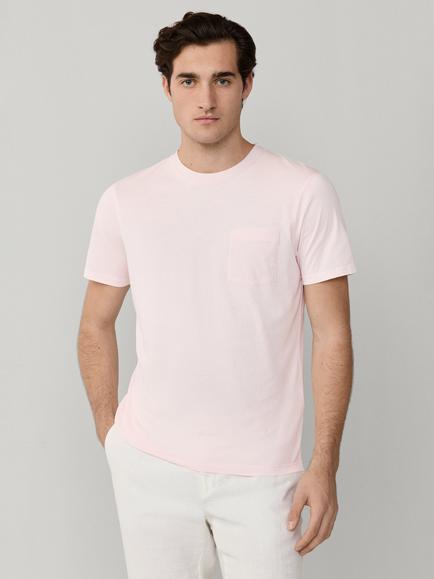 Hackett London Cotton Classic Fit Short Sleeve T-Shirt, Dark Blush Pink, Dark Blush Pink
