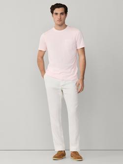 Hackett London Cotton Classic Fit Short Sleeve T-Shirt, Dark Blush Pink - view 2, Dark Blush Pink