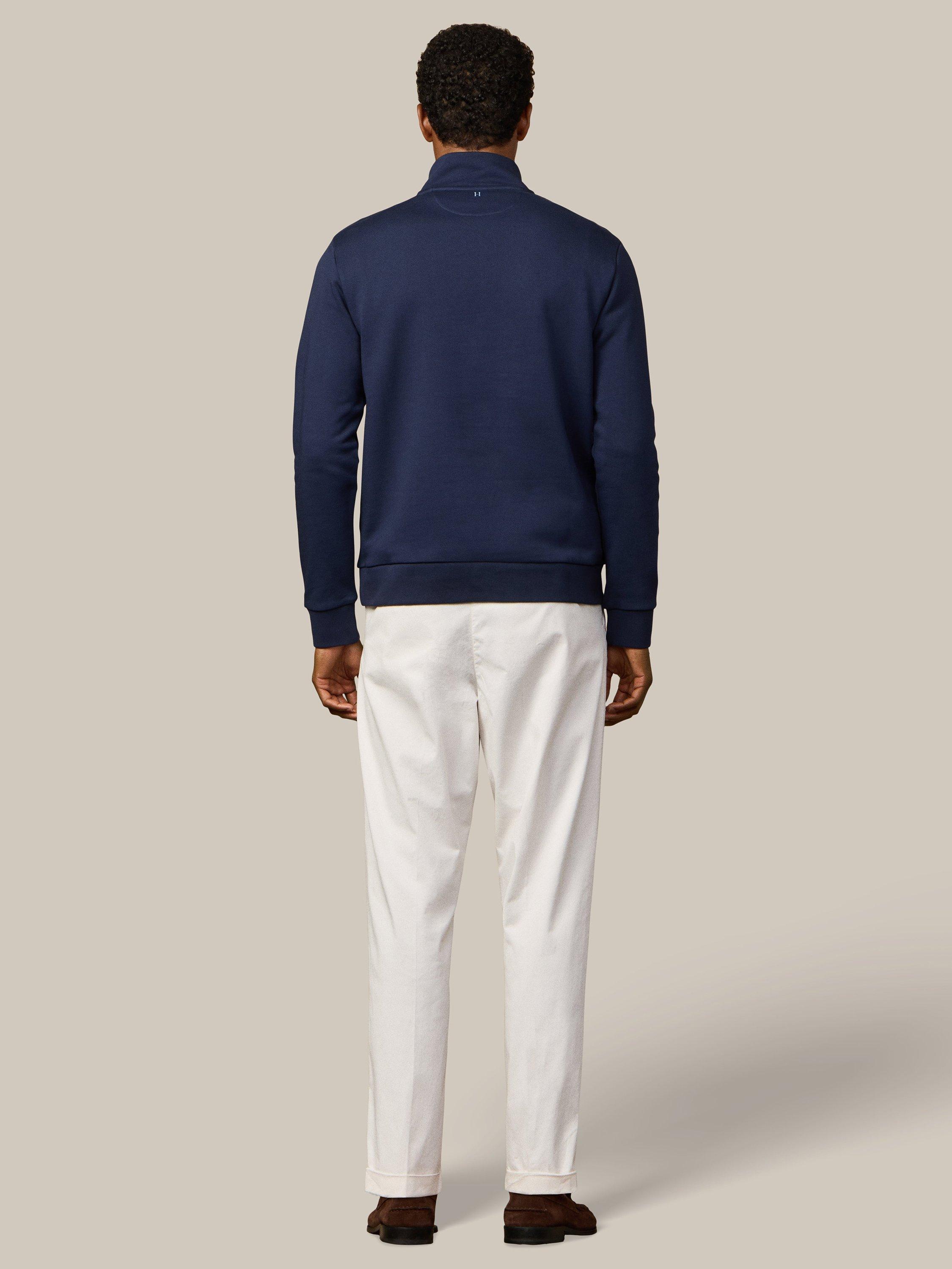 Product image 3 of 8, which shows Hackett London Quarter-Zip Cotton Sweatshirt, Old Navy, XS