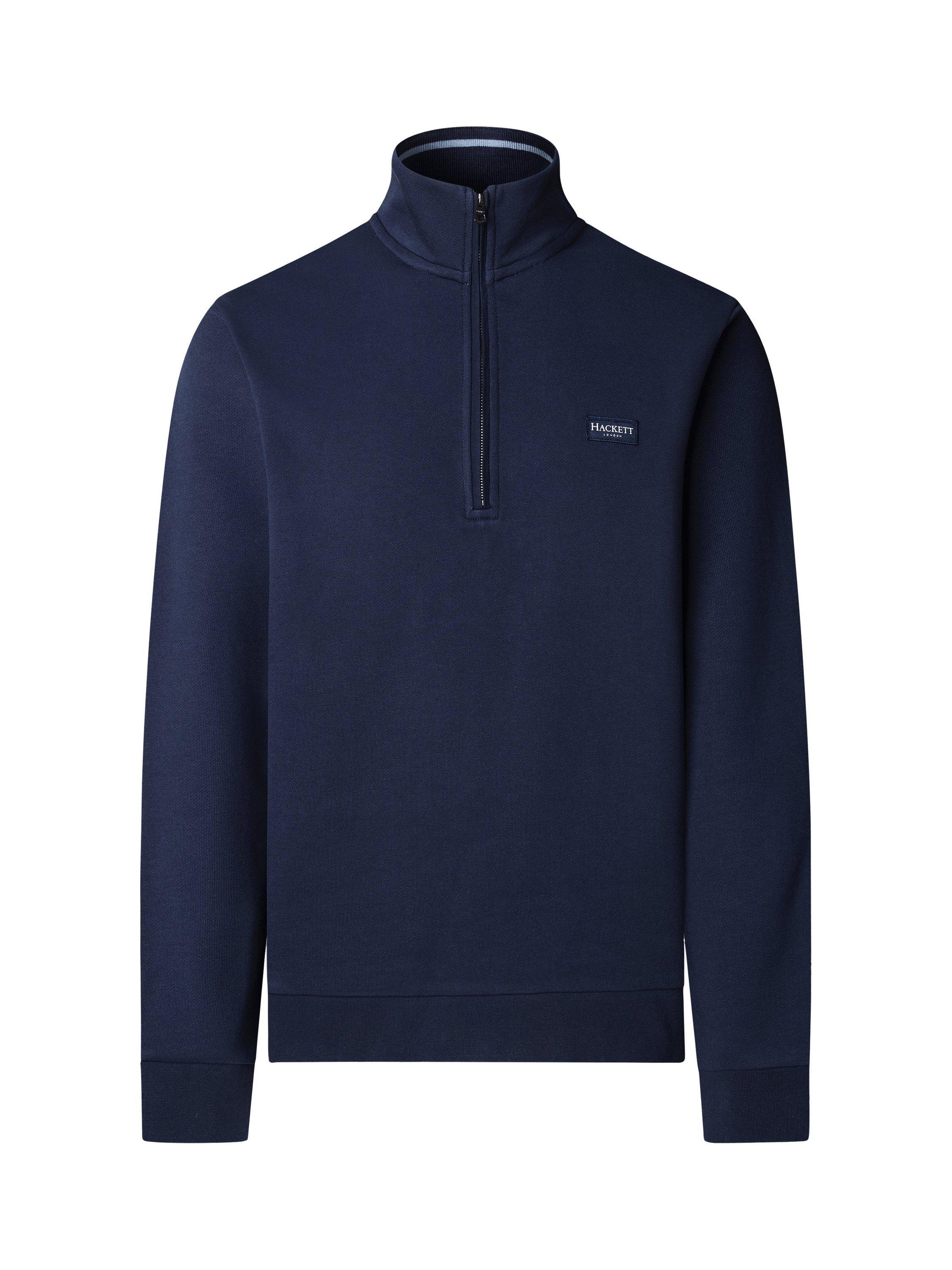 Product image 4 of 8, which shows Hackett London Quarter-Zip Cotton Sweatshirt, Old Navy, XS