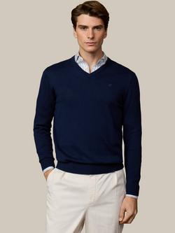 Hackett London Cotton V-Neck Jumper, Old Navy, Old Navy