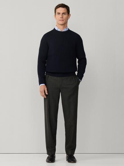 Hackett London Ribbed Raglan Crew Neck Jumper, Old Navy - view 2, Old Navy