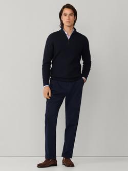 Hackett London Cotton Blend Quarter-Zip Jumper - view 2, Old Navy