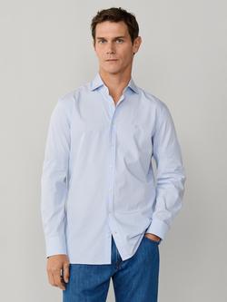 Hackett London City Tailored Fit Bengal Stripe Shirt, Sky Blue, Sky Blue