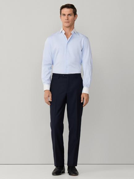 Hackett London Cotton Classic Fit Formal Shirt, Light Blue - view 2, Light Blue