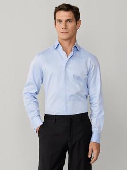 Hackett London Cotton Tailored Fit Formal Shirt, Light Blue, Light Blue