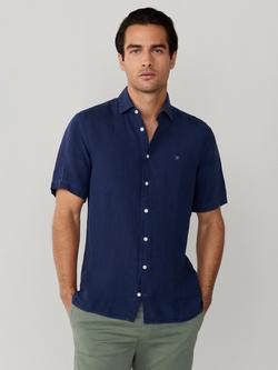 Hackett London Tailored Fit Short Sleeve Linen Shirt, Old Navy, Old Navy