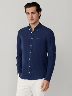 Hackett London Tailored Fit Garment Dyed Linen Shirt, Old Navy, Old Navy