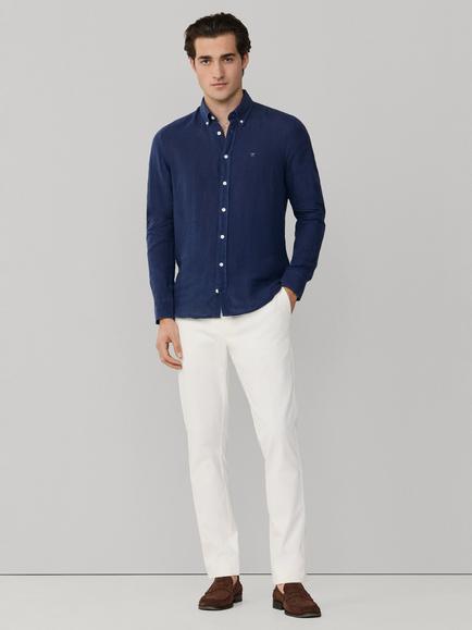 Hackett London Tailored Fit Garment Dyed Linen Shirt, Old Navy - view 2, Old Navy