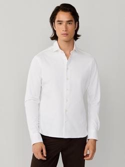 Hackett London Tailored Fit Cotton Shirt, Optic White, Optic White